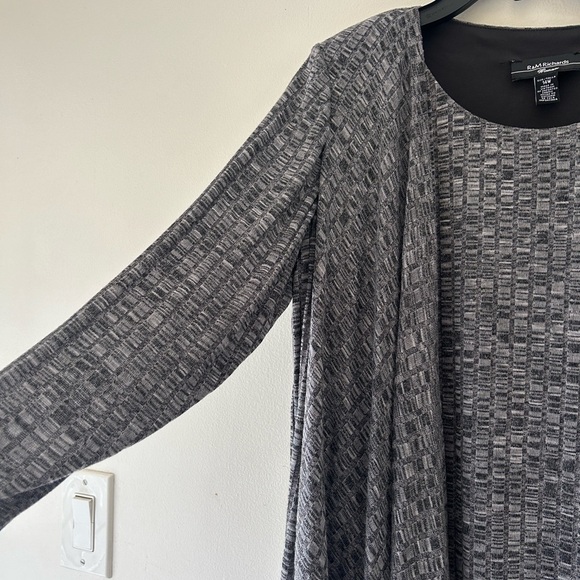 R&M Richards Gray Textured Dress - Picture 7 of 11